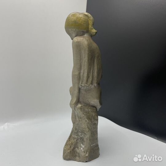 Статуэтка сидящая балерина силумин СССР (Сзр)