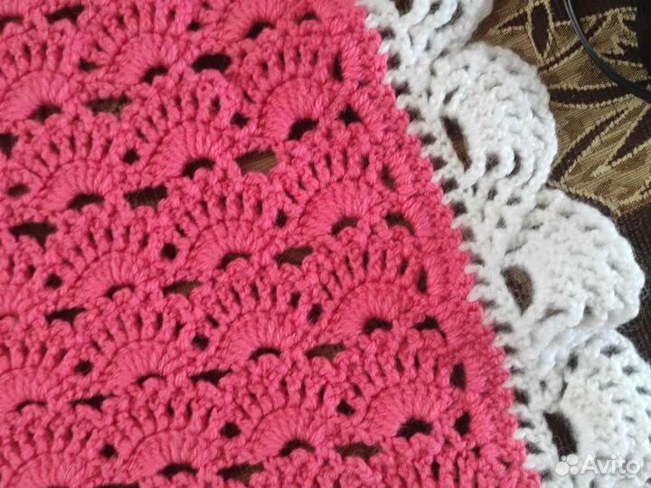 Плед новый вязаный