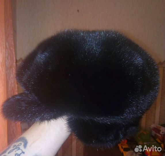 Меховая мужская кепка