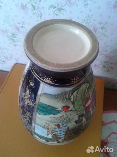 Вазы парные. Япония Сацума (Satsuma)