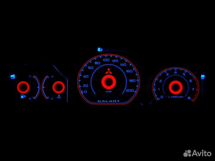 Шкалы приборов Mitsubishi Galant 8 (99-01) USA