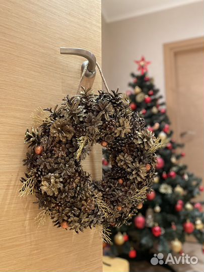 Новогодний венок на дверь