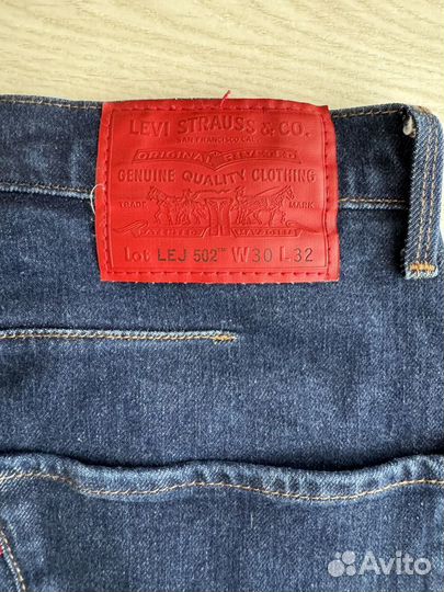 Джинсы Levis lej 502 W30 L32 темно синий