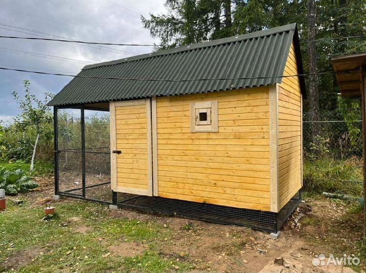 Курятник двускатный