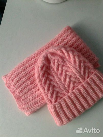 Шапочка и шарф ручная работа