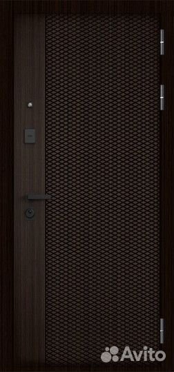 Дверь входная металлическая с зеркалом