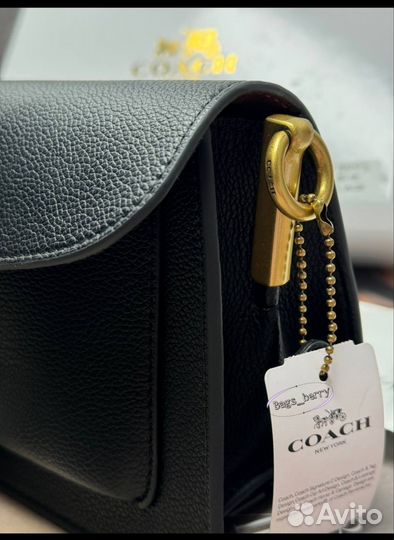 Сумка натуральная кожа coach