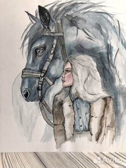 Картина акварель