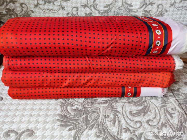 Ткань остатки в рулонах