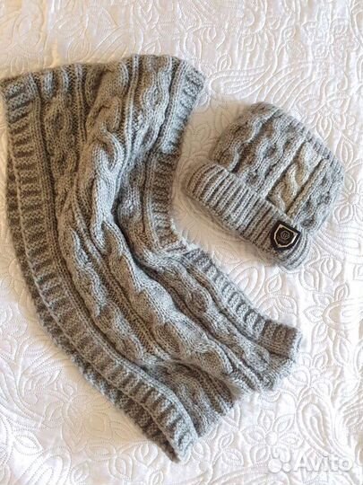 Комплект шапка и снуд женский