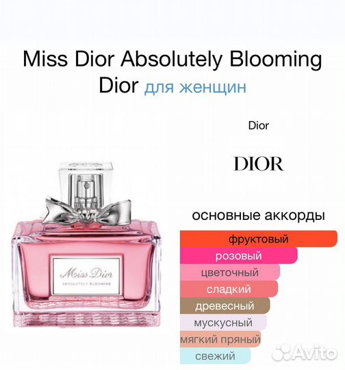 Miss Dior Absolutely blooming оригинал распив