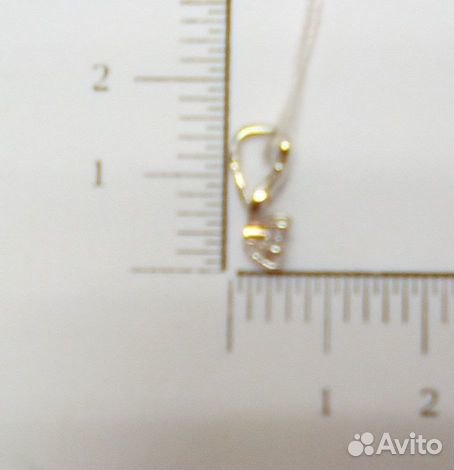 Подвеска с синтетическим камнем Золото