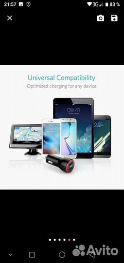 Usb зарядное устройство anker