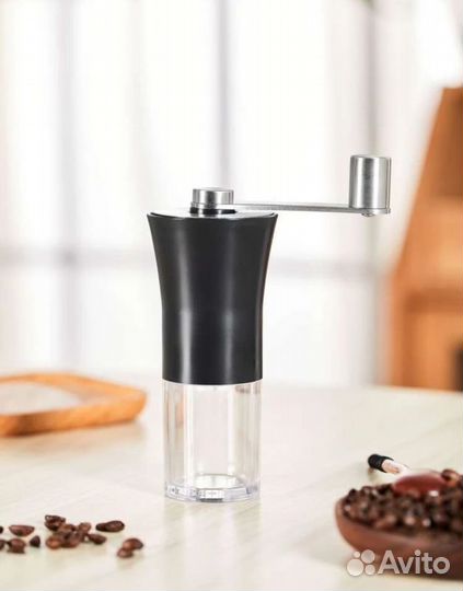 Мельница для перца мехиническая, стекло/металл
