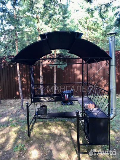 Мангал с крышей