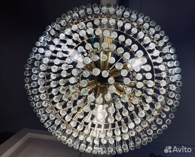 Хрустальная люстра Улей СССР винтажная