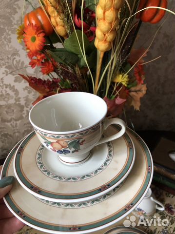 Фарфоровое трио чашка Heinrich Winterling