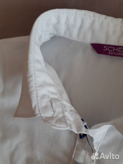 Рубашка школьная для девочки. Рост 128
