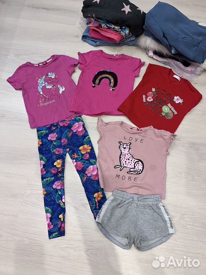 Вещи пакетом на девочку 110 116