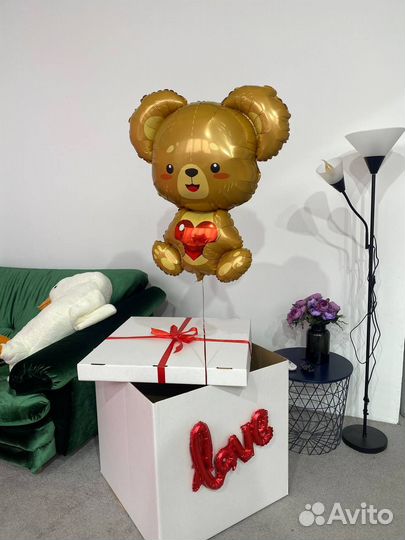 Коробка сюрприз с шарами