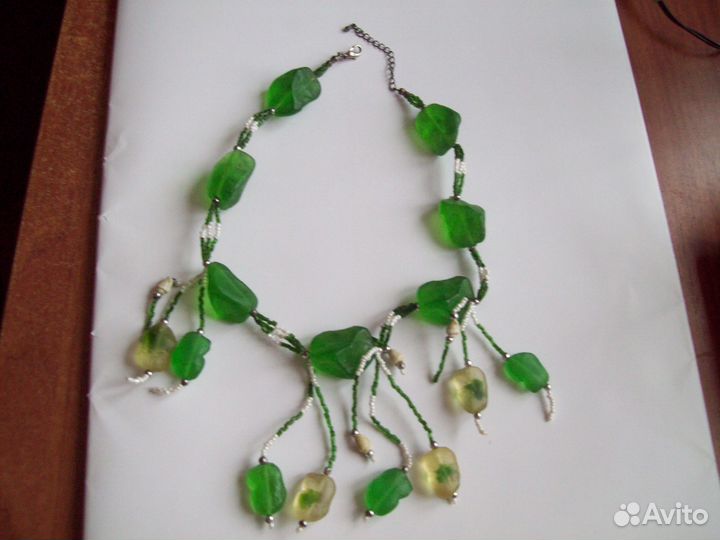 Колье стекло Италия