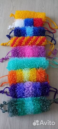 Мочалки ручной вязки