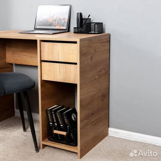 Стол компьютерный с 2 ящиками Ультра Крафт золото