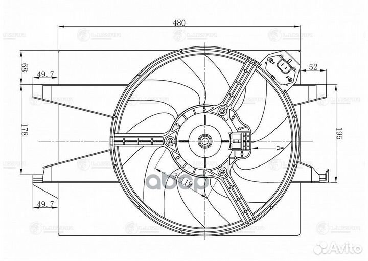 Вентилятор охлаждения Ford Focus II/C-MAX