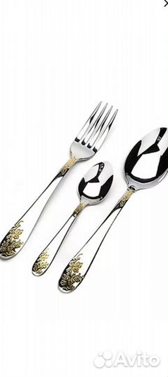 Набор столовых приборов комплект новый 24шт