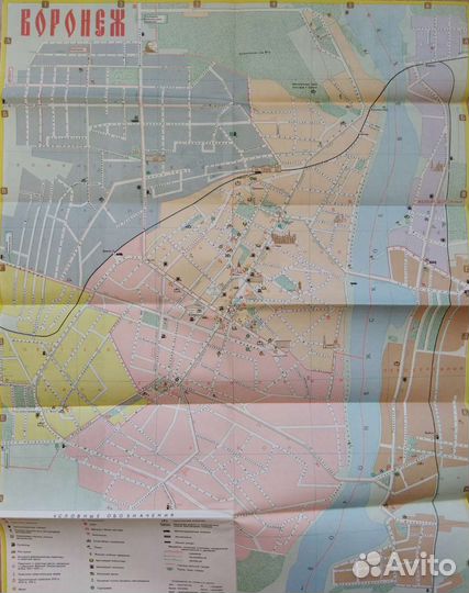 Туристская карта Воронежа