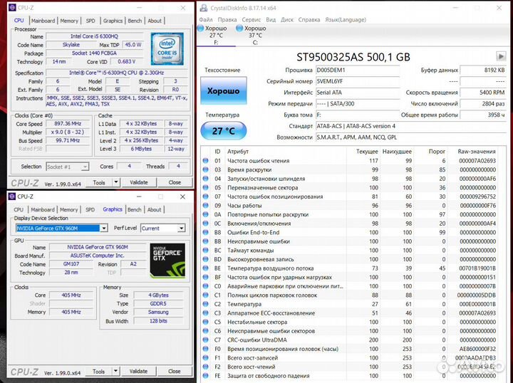Игровой ноутбук Asus ROG GTX4gb/SSD/ips