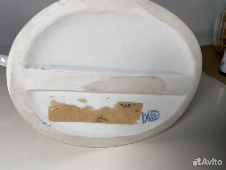 Фарфоровая статуэтка Мальчик на гусе Херенд Herend