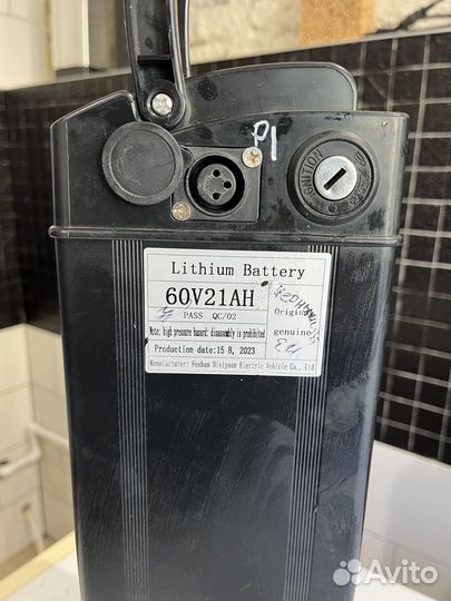 Аккумулятор батарея для электровелосипеда 21Ah 60V