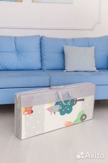 Детский коврик игровой складной двусторонний. Лев