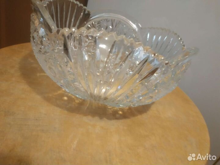 Ваза салатница хрусталь