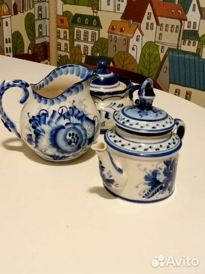 Гжель посуда