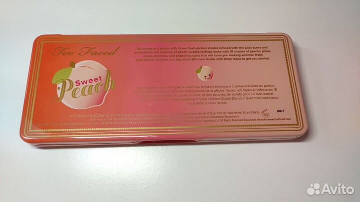 Палетка теней Too Faced Sweet Peach