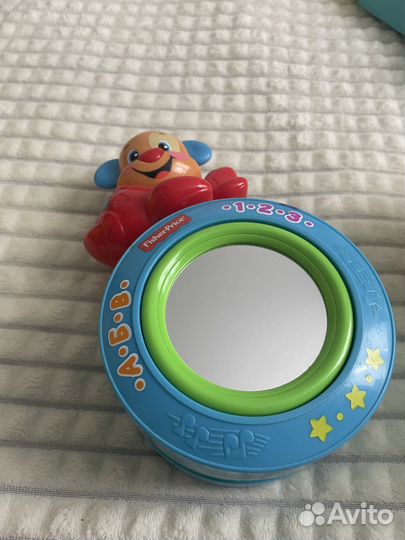 Каталка улитка и щенок fisher price