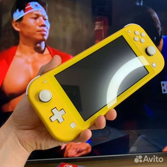 Прошитый Nintendo Switch Lite Yellow