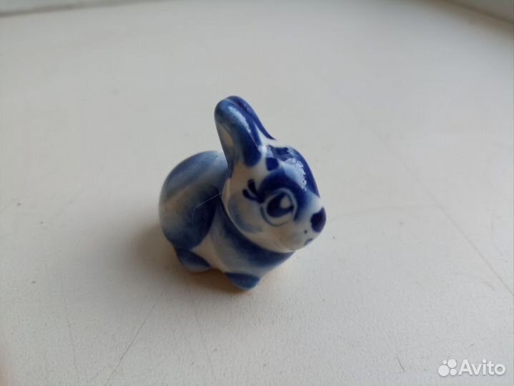 Заяц фарфор Гжель