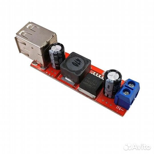 LM2596 Dual USB стабилизатор напряжения 5V 3A Вх.6