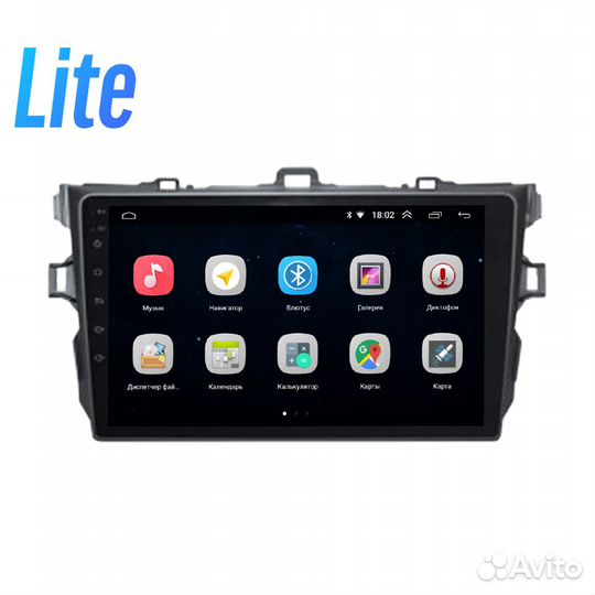 Магнитола Parafar Toyota Corolla 2008-10 Android