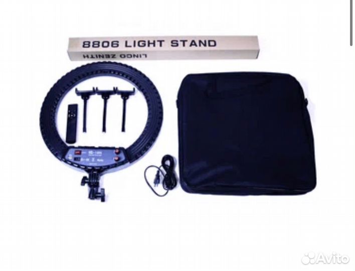 Лампа кольцевая HQ-18N 45см