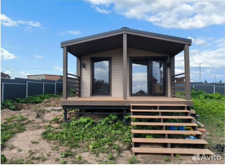 Каркасный дачный дом с доставкой 75 м кв, арт. ас-3452