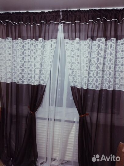 Шторы тюль для кухни