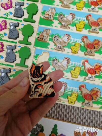 Деревянная доска-вкладыш Томик