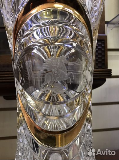 Огромная редкая хрустальная ваза