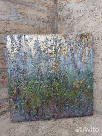 Картина с золотой поталью