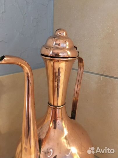 Старинный Кувшин-сосуд медный