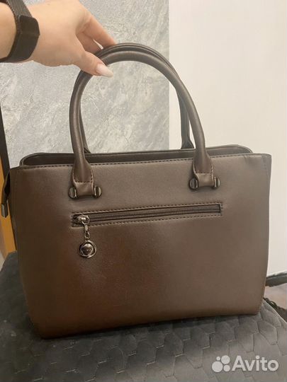 Сумка коричневая экокожа